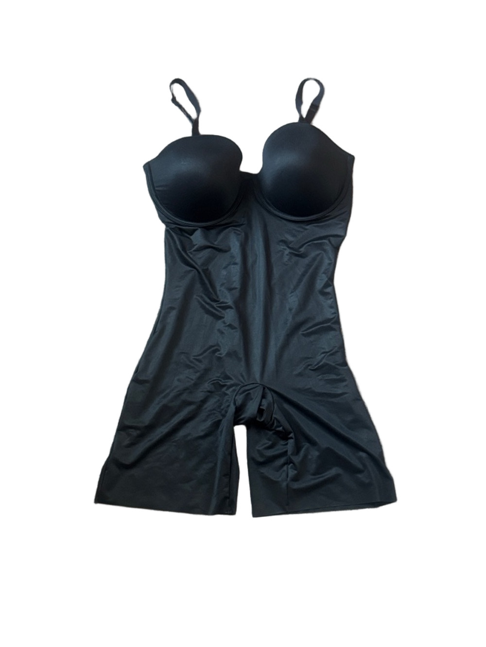 Red Hot by Spanx Black Underwire Shapewear Bodysuit Thigh Slimmer SIZE XL
